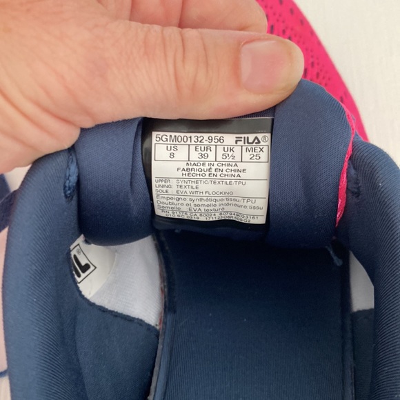 FILA COOLMAX PINK OMBRÉ SNEAKERS SIZE 8 - Picture 9 of 11